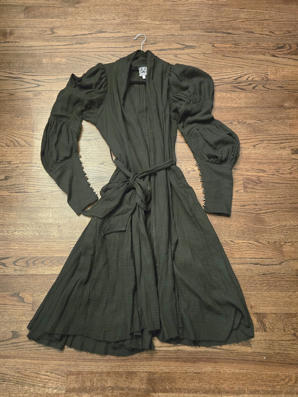 I Do Declare Orthia Wrap Jacket Bise Sleeve Vintage Victorian Goth - Picture 2 of 7